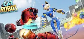 Cat Robot Transform Car Unity Games Source Code screenshot 3