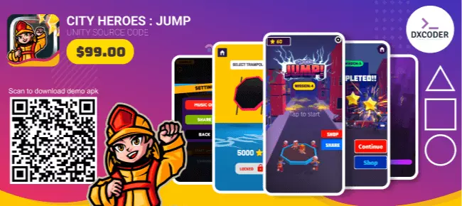 CITY HEROES | SUPER CASUAL GAME SellUnitySourceCode source code