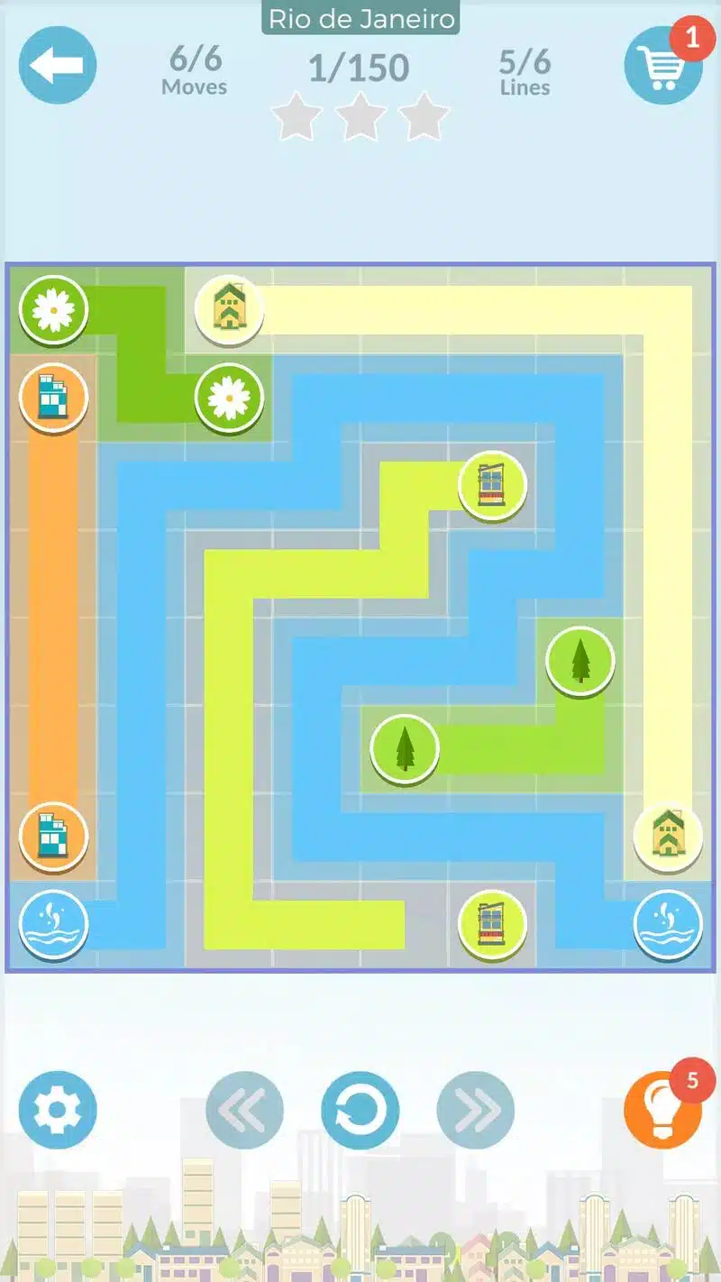 City Lines Puzzle Unity Source code screenshot 3