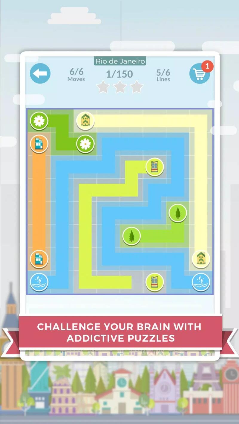 City Lines Puzzle Unity Source code screenshot 5