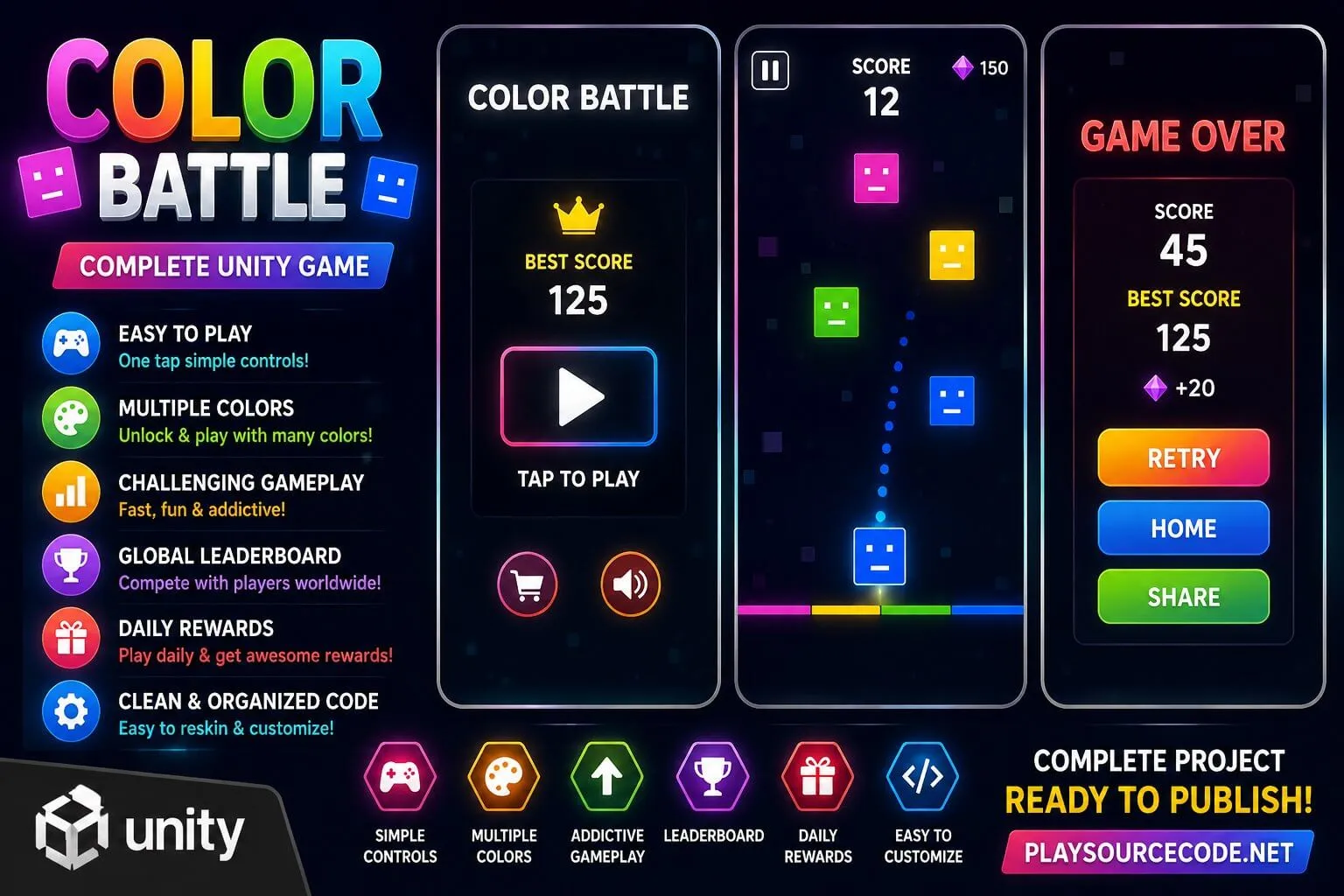 ColorBattle – Complete Unity screenshot 6
