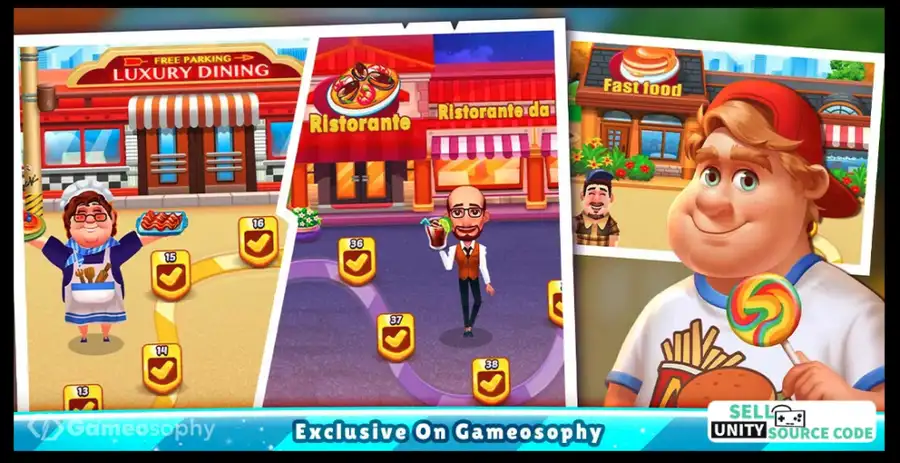 Cooking Joy 2 - Complete Unity Game SellUnitySourceCode screenshot 2