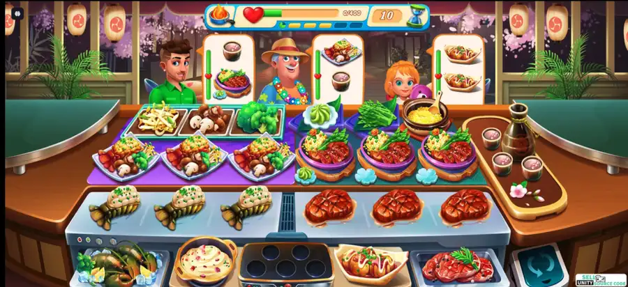 Cooking Love - Chef Restaurant SellUnitySourceCode source code