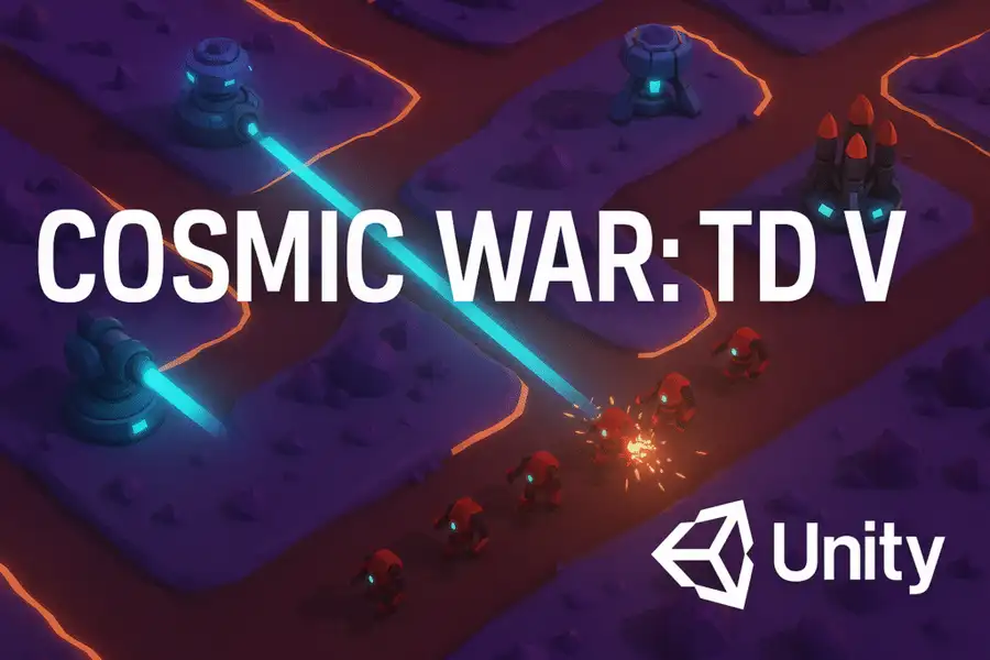  Cosmic War: TD V SellUnitySourceCode screenshot 2