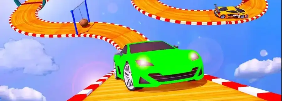 Crazy Car Impossible Tracks: Sky Driving 3D SellUnitySourceCode screenshot 2