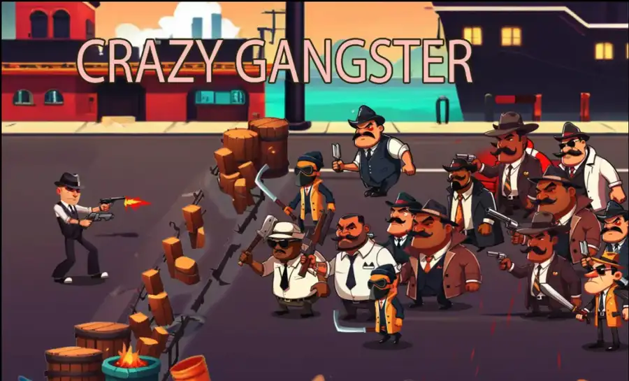 Crazy Gangsters - 2D Shooting Game Kit SellUnitySourceCod source code
