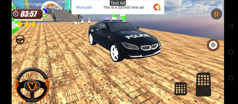 Crazy Police Car Stunt Games 2022 SellUnitySourceCode screenshot 2