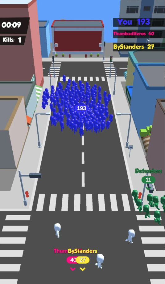 Crowd in City - Master of the Streets 3D screenshot 3