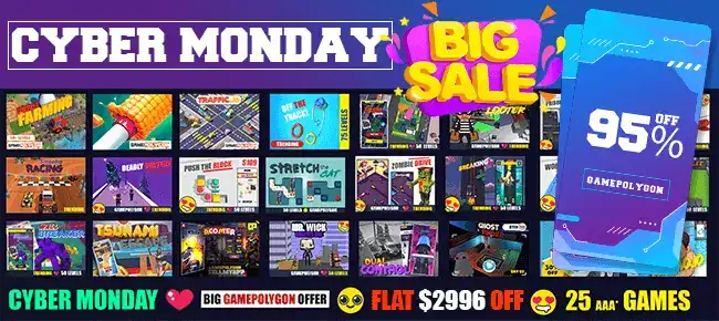 CyberMonday GamePolygon SUPER Bundle: 25 AAA Hyper SellUnitySourceCod source code
