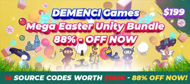 DEMENCI Games MEGA Unity Bundle: 14 Templates wort SellUnitySourceCode source code