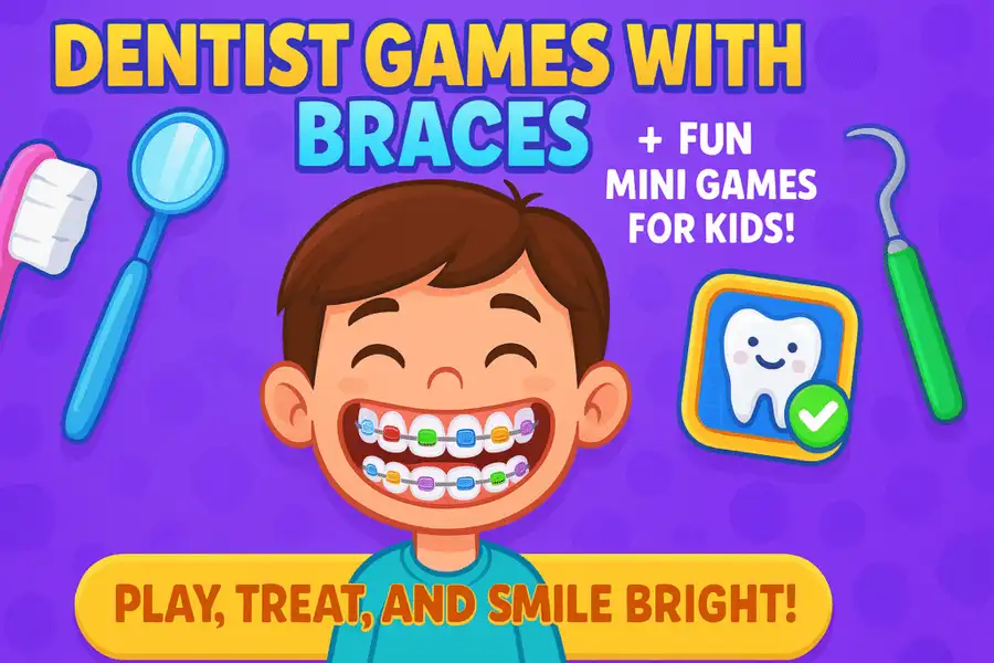 Dentist Games with Braces + Mini Game | Kid Games SellUnitySourceCode source code