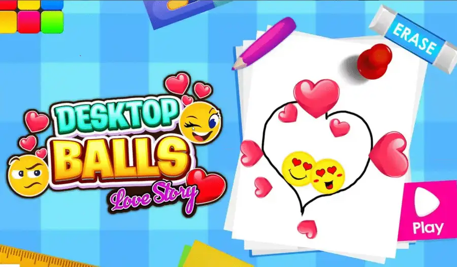 Desktop Balls: Emoji Love Puzzle screenshot 2