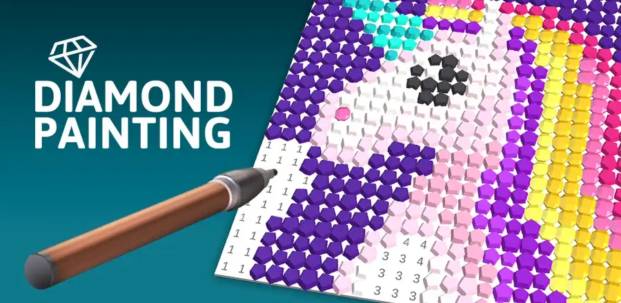 Diamond Painting ASMR Coloring SellUnitySourceCode screenshot 2