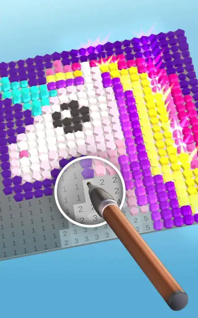 Diamond Painting ASMR Coloring SellUnitySourceCode screenshot 3