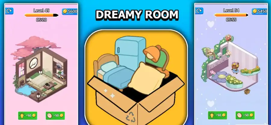 Dreamy Room Decor Life Game Sell Unity Source Code  source code