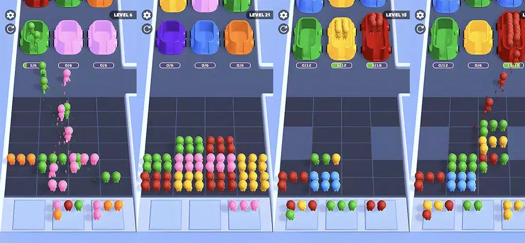 Drop People 3D Bus Puzzle Unity Game Source Code screenshot 3