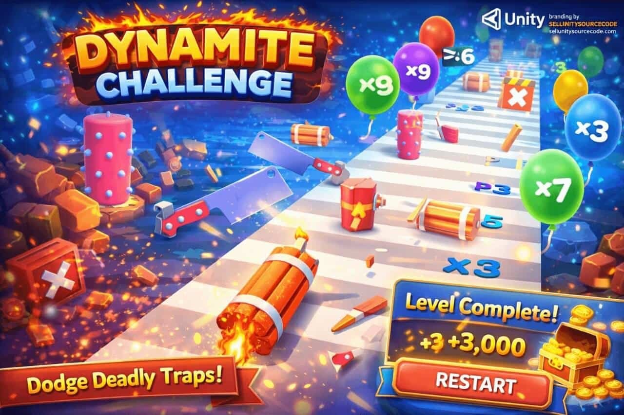 Dynamite Challenge: Line Drawing Puzzle Game source code