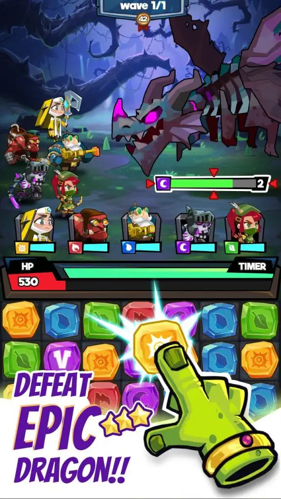 Empires and Dragons: Legendary Puzzle RPG SellUnitySourceCode screenshot 3