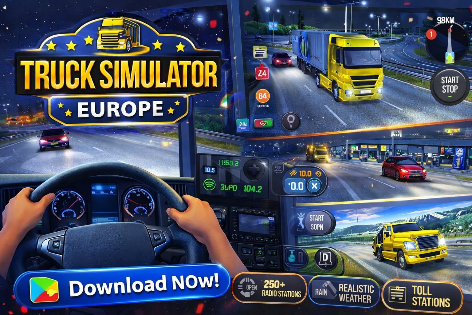European Truck Simulator Game Template – Unity Source Code Ready Project source code