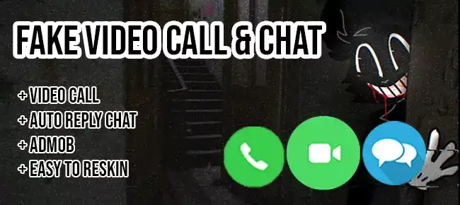 Fake Video Call & Fake Chat & Cartoon Cat SellUnitySourceCode source code