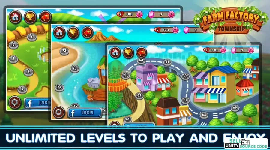 Farm Factory Township Farm Business Game SellUnitySourceCode screenshot 3