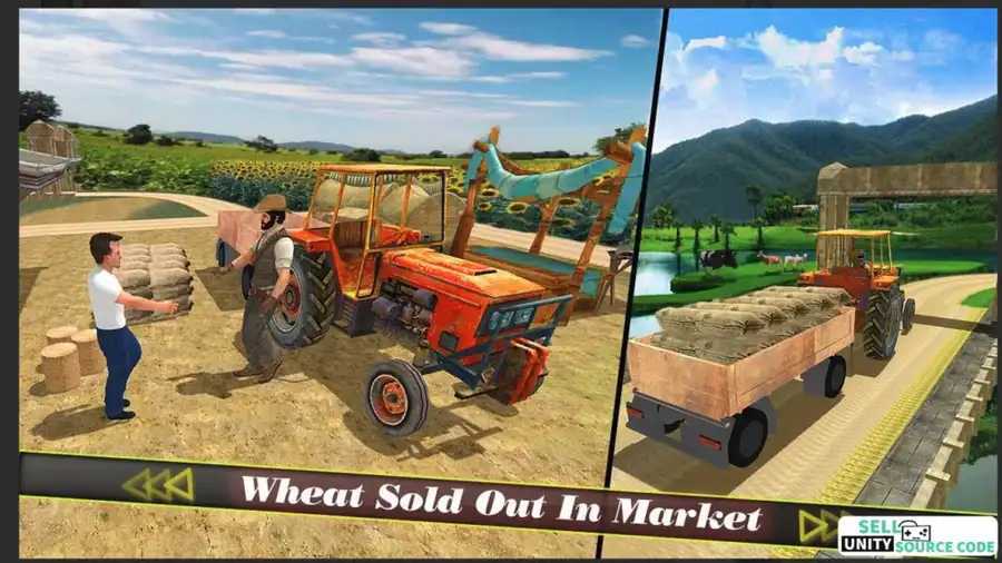 Farm Tractor Harvest & Seeding Simulator 3d SellUnitySourceCode