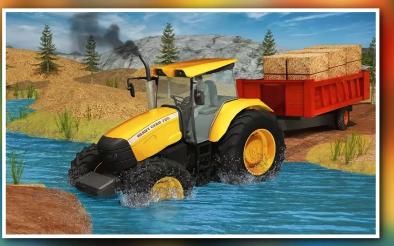 Farming Tractor Cargo Sim - Mountain Jeep Driver screenshot 3