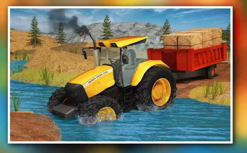 Farming Tractor Cargo Sim - Mountain Jeep Driver screenshot 4