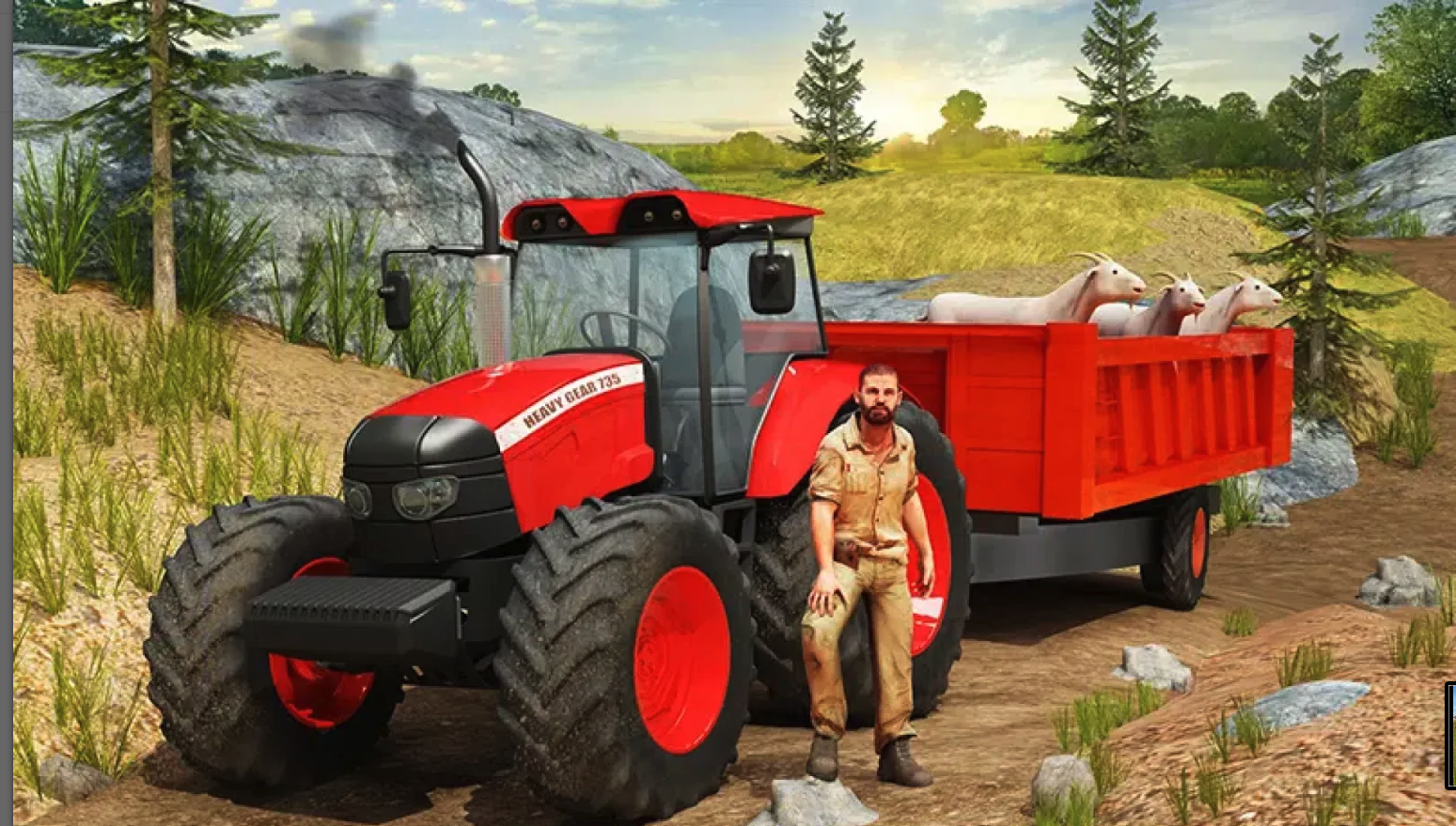 Farming Tractor Cargo Sim - Mountain Jeep Driver screenshot 6