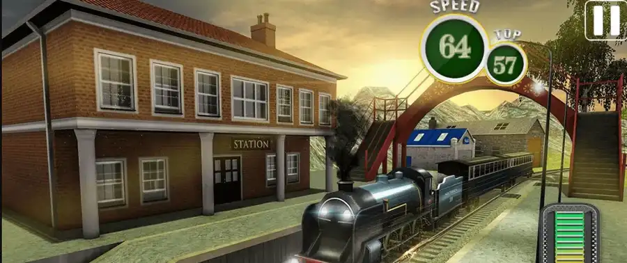 Fast Euro Train Driver Sim: Train Games 3D SellUnitySourceCode screenshot 3
