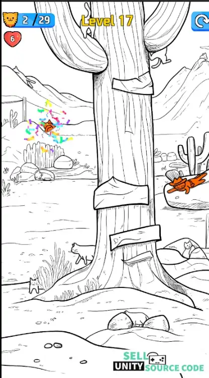 FFind The Cat – Spot It 2D Game SellUnitySourceCode screenshot 2