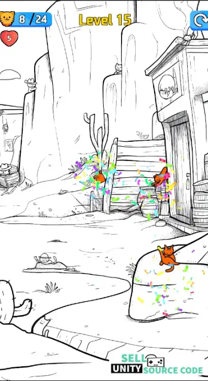 FFind The Cat – Spot It 2D Game SellUnitySourceCode screenshot 4