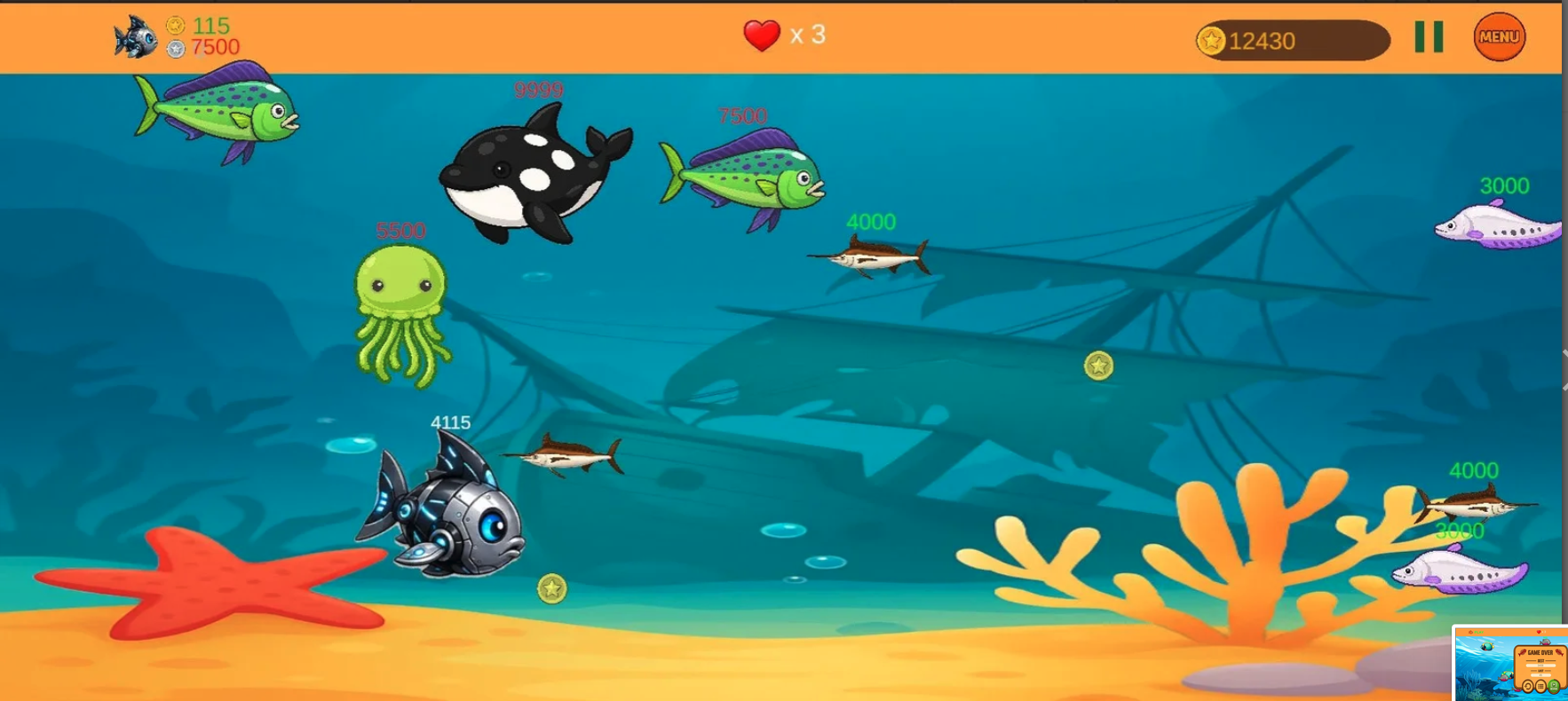 Fish Eat Getting Big screenshot 7