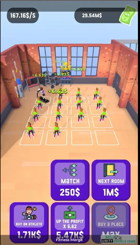 Fitness Merge SellUnitySourceCode screenshot 3