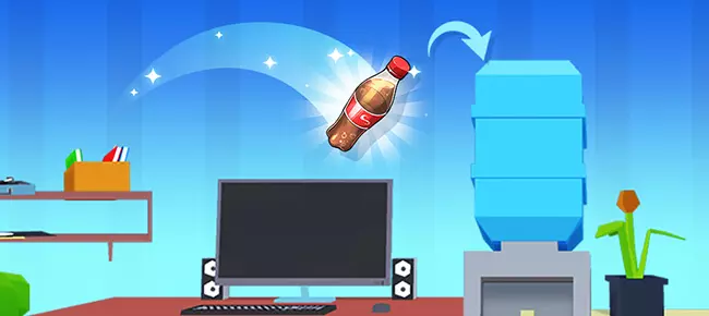Flippy Bottle: Jumping Game SellUnitySourceCode screenshot 2