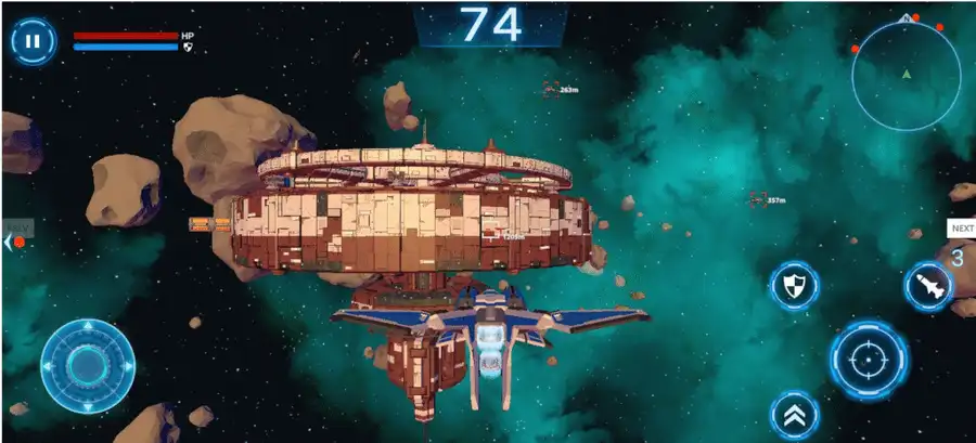Galaxy War Starship Battles Unity Source Code screenshot 2