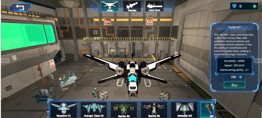 Galaxy War Starship Battles Unity Source Code screenshot 3