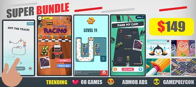 GamePolygon Latest Release Bundle: 8 Super Game SellUnitySourceCode source code