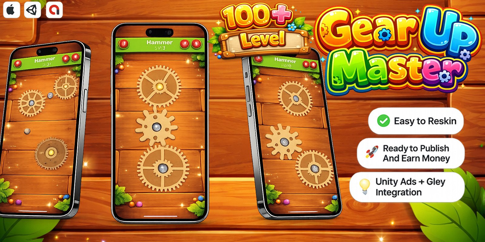 Gear Up Master - Puzzle Mobile Game source code