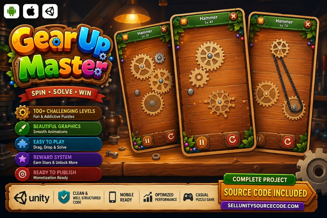 Gear Up Master - Puzzle Mobile Game source code