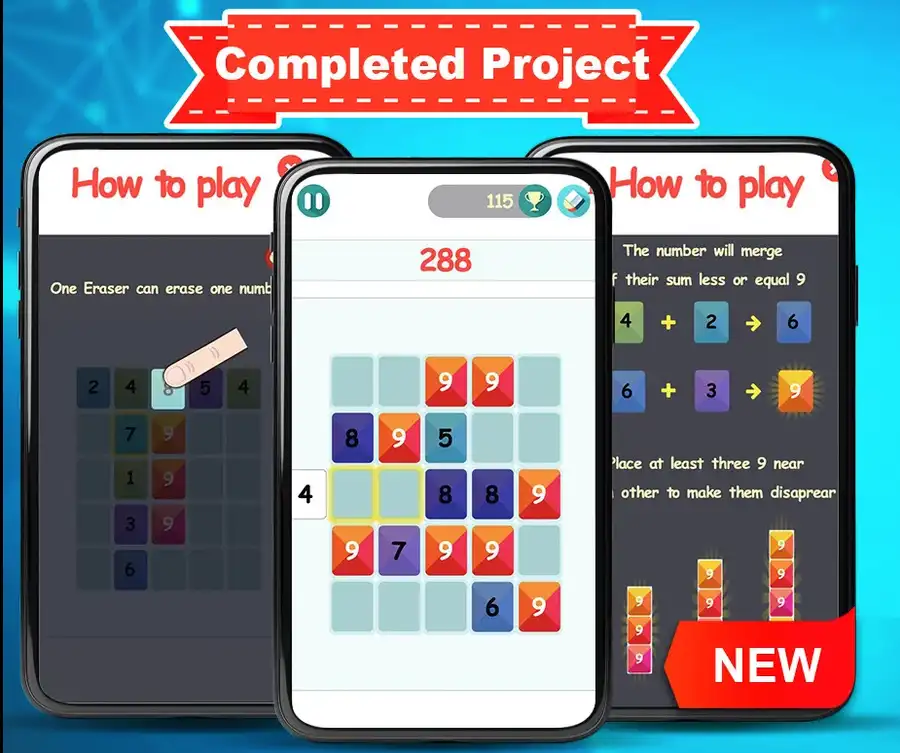 Get 45 Puzzle – Unity – Admob SellUnitySourceCode  screenshot 5