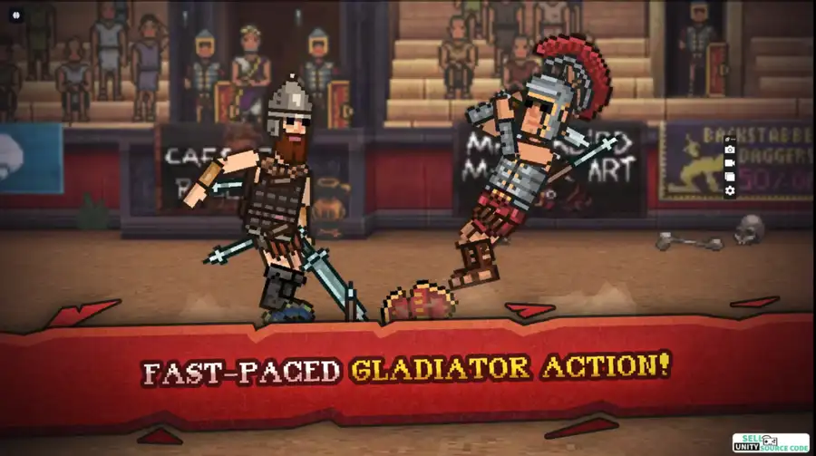 Gladihoppers - Gladiator Fight SellUnitySourceCode screenshot 3