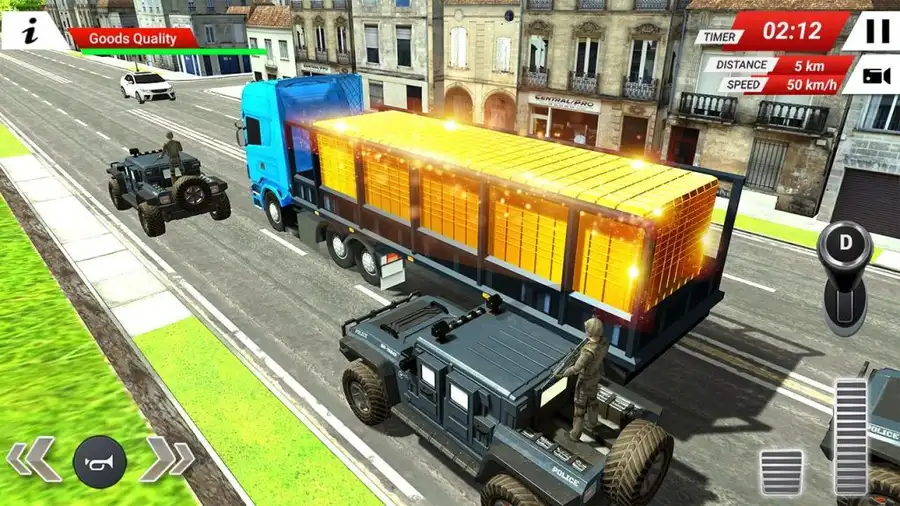 Gold Transport Truck Driver 2020 SellUnitySourceCode source code