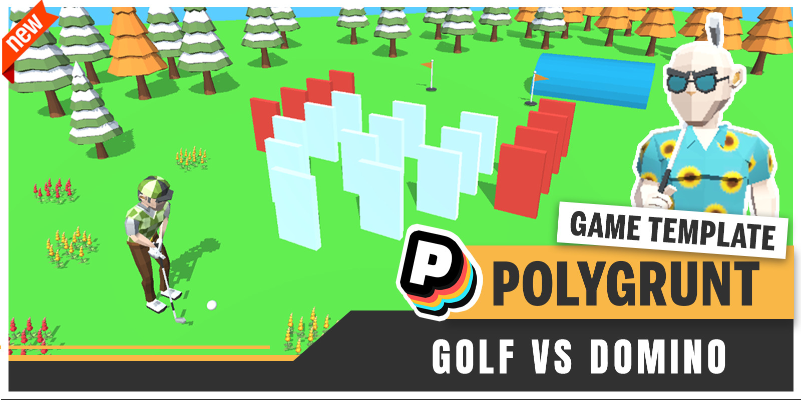 Golf vs Domino - Unity Template screenshot 2