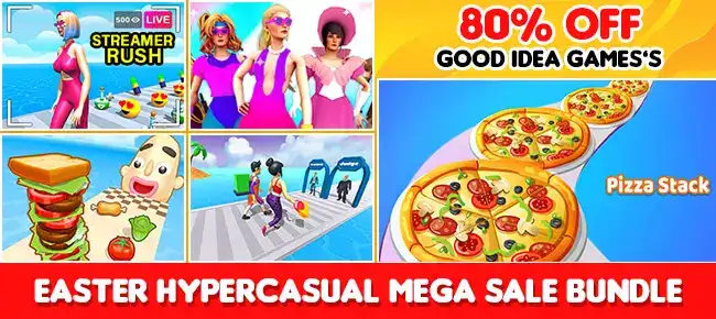 GOOD IDEA GAMES’s Easter Bundle: 5 HyperCasual Gam SellUnitySourceCode source code