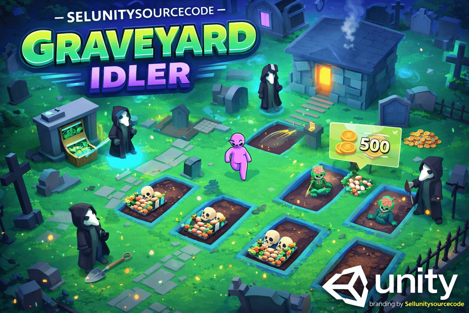 Graveyard Idler – Zombie Idle Management Game source code