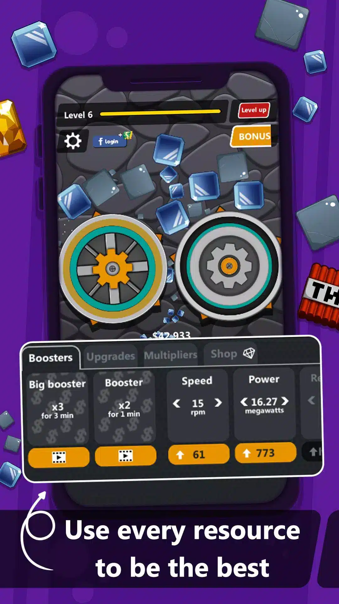 ⚙️ Grind my Gears - Idle Fun SellUnitySourceCode screenshot 4