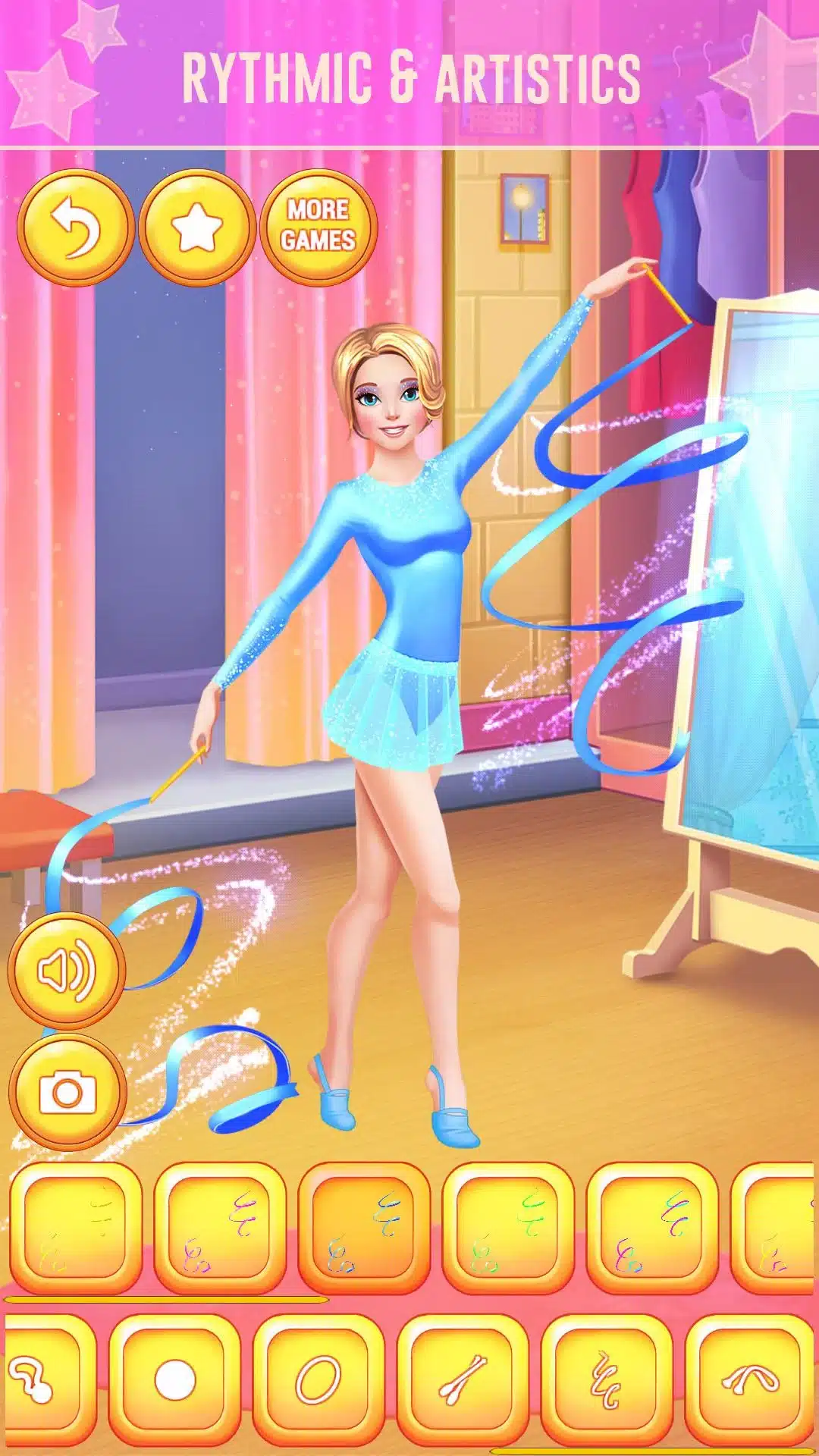 Gymnastics Girls Dress Up Game Unity Game screenshot 2