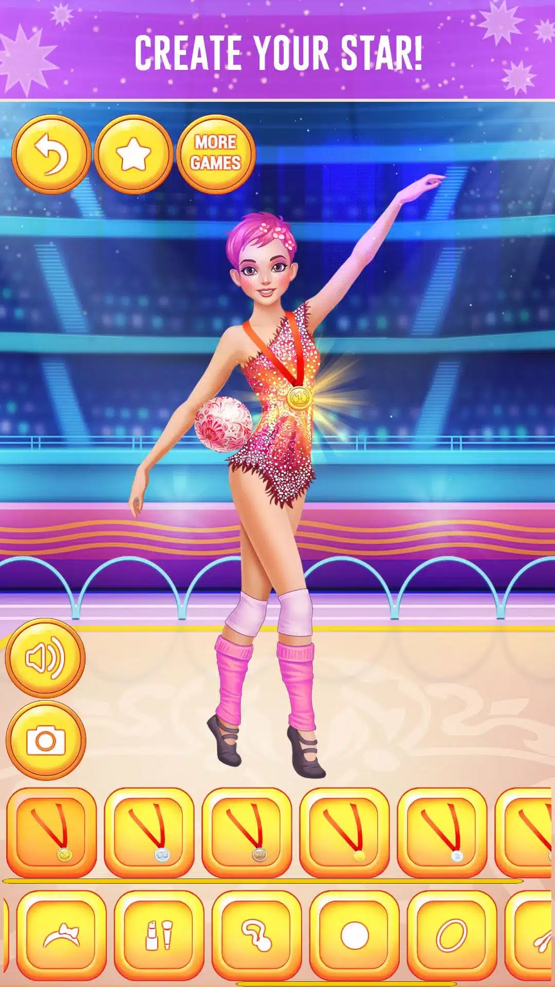 Gymnastics Girls Dress Up Game Unity Game screenshot 5
