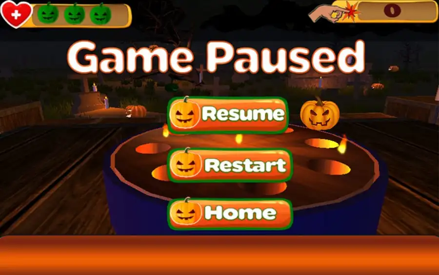 Halloween Night Pumpkin Mania SellUnitySourceCode screenshot 5